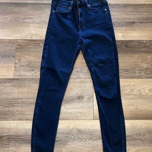 Just Black Denim Jeans Size 27 High Rise Skinny Dark Wash